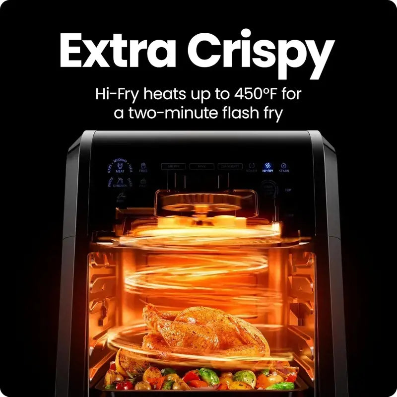 CHEFMAN ExacTemp 12-Quart Smart Air Fryer Built-In Precision Cooking Thermometer