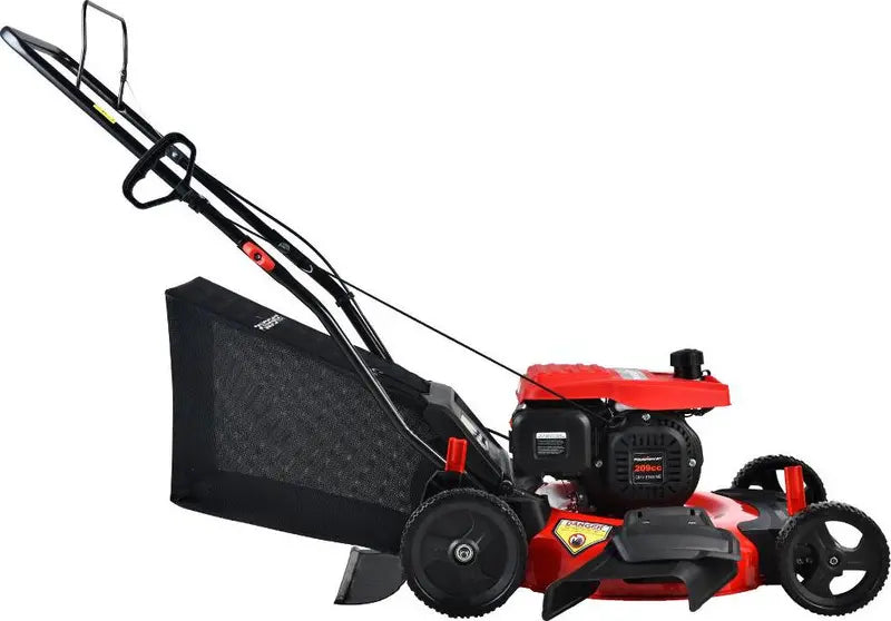 PowerSmart 209CC Gas Push Lawn Mower DB2194PH, 21-Inch, 3-in-1 Function, 8″ Rear Wheels
