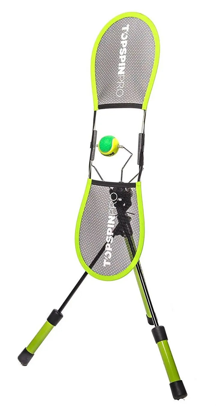 Topspin Pro Tennis Aid: Master Topspin & Control with Mesh Guide & Spring-Loaded Ball