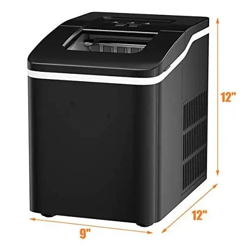 Compact Countertop Ice Maker Bullet-Shaped Cubes Ready in Under 8 Minutes