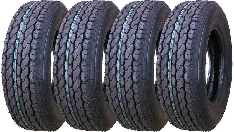 FREE COUNTRY Trailer Tires ST 205/75D15 6 PR Load Range C 11021, Set 4