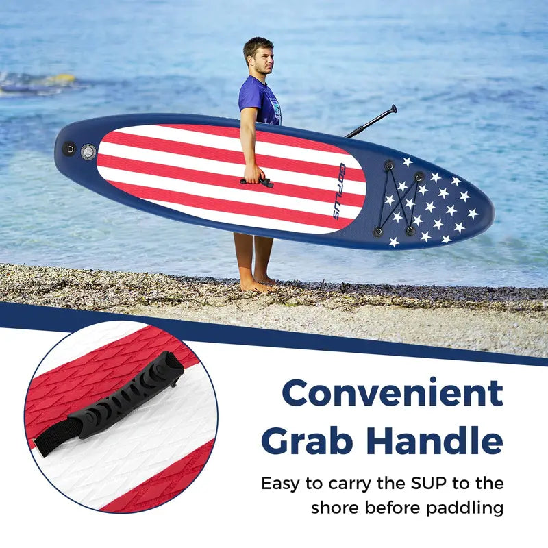 10-Foot Inflatable Stand-Up Paddle Board Lightweight SUP for Beginners and Recreational Use