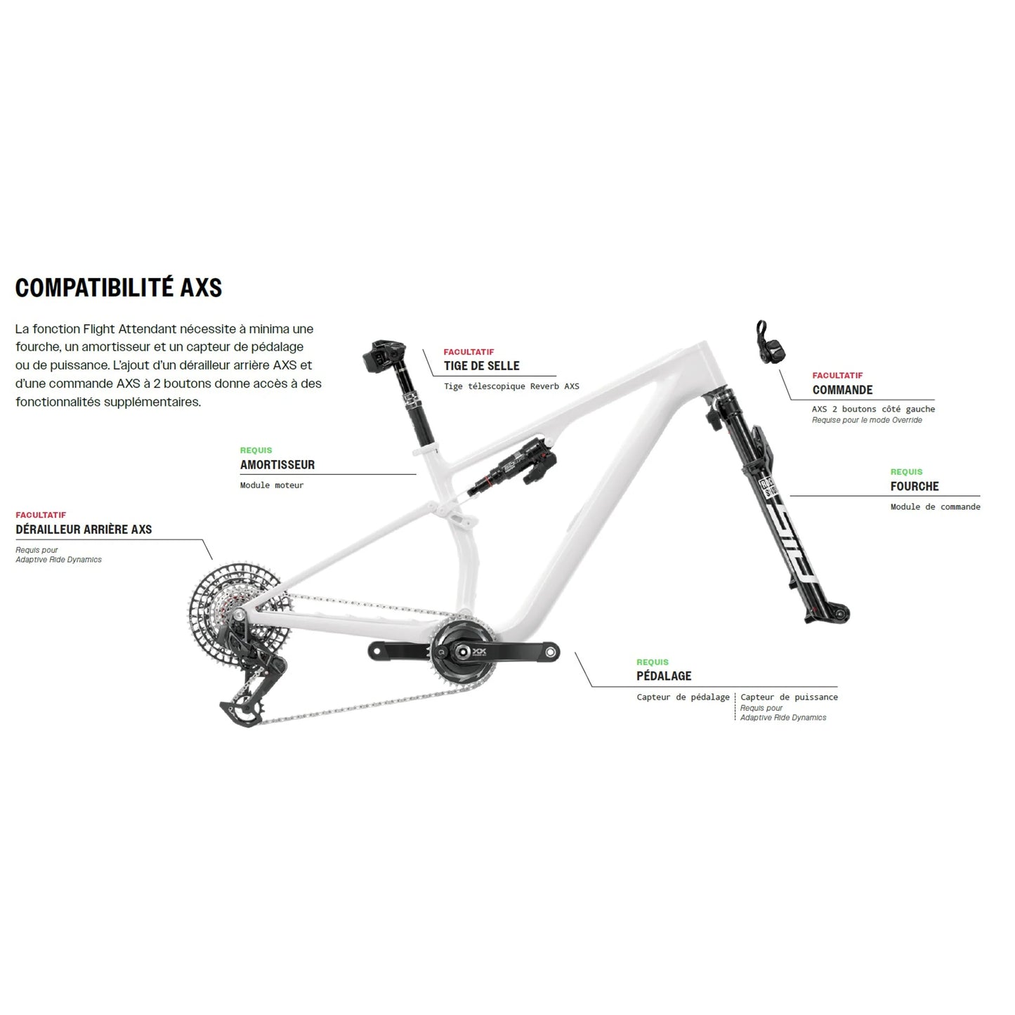 Amortisseur ROCKSHOX SIDLUXE ULTIMATE FLIGHT ATTENDANT pour Orbea Oiz TR 120mm 2020+