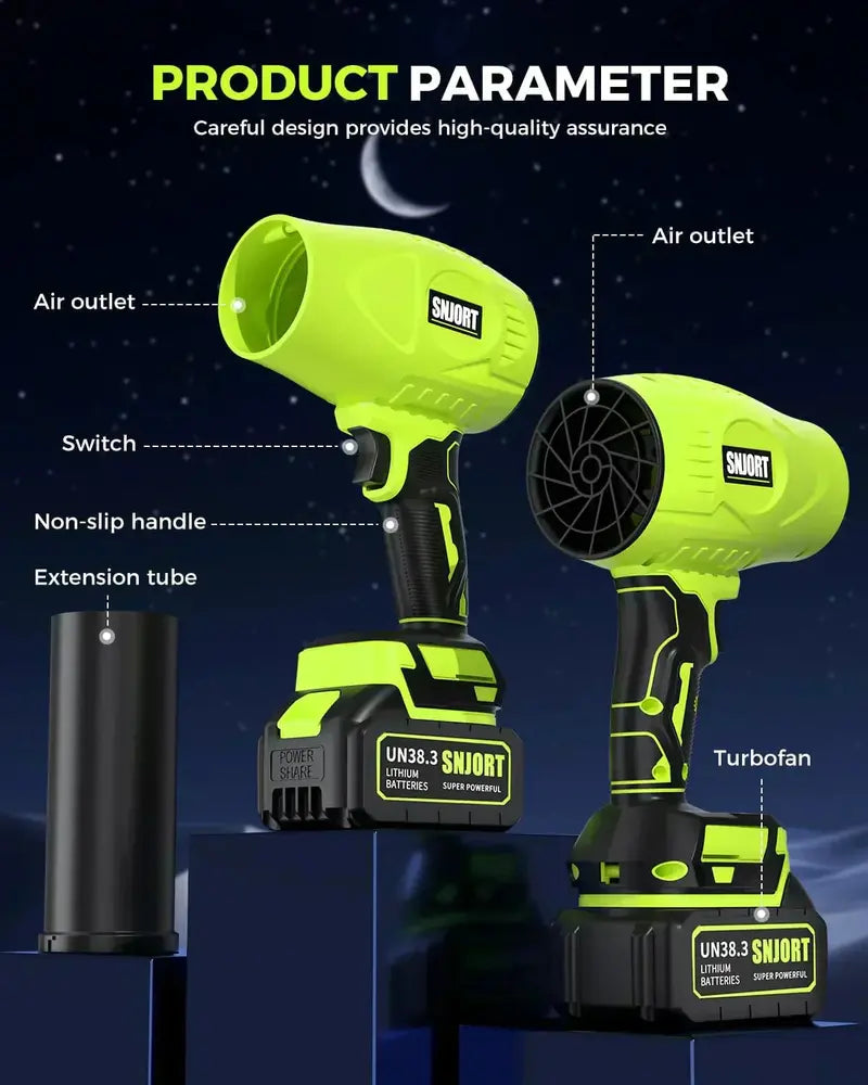 Cordless Leaf Blower with Extended Nozzle, Lightweight Handheld Design & Charger