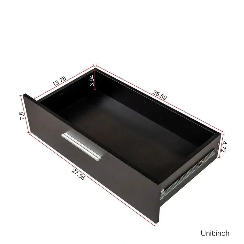 Compact 8-Drawer Double Dresser Space-Saving Bedroom Storage Unit