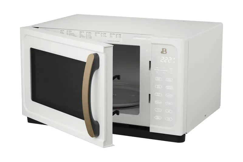 1.1 Cu ft 1000W Sensor Microwave Oven White Icing