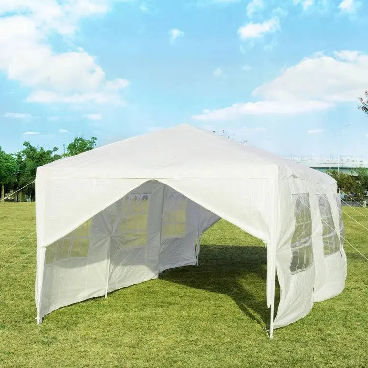 Premium 10×30 ft Pop-Up Canopy Tent with 8 Zippered Sidewalls Heavy-Duty Outdoor Party Shelter for Events and Gatherings