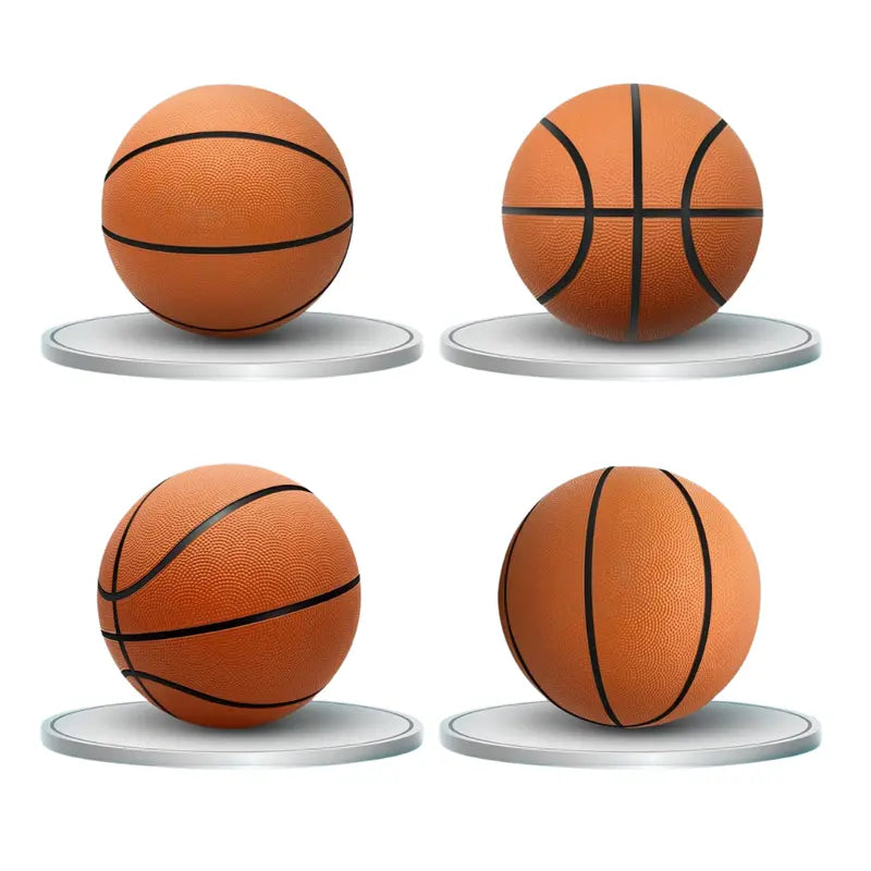Durable Rubber Basketball Kit with Air Pump for Indoor and Outdoor Play