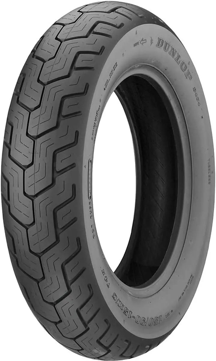 Dunlop D404 150/80B-16 (71H) Black Wall Rear Motorcycle Tire High Mileage & Grip for Cruisers