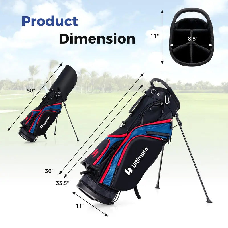 Complete Men’s Golf Club Set Driver, Irons, Putter, and Bag