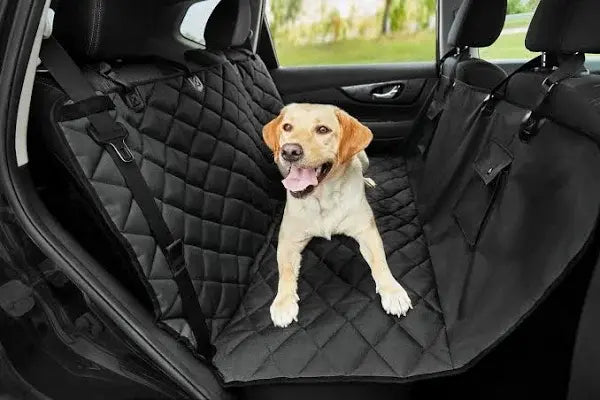 Frisco Water-Resistant Quilted Hammock Car Seat Cover Black, Regular Size