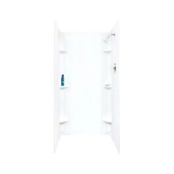 Mustee Durawall Model 247 5-Piece 48 In. W x 42 In. D Shower Wall Set in White