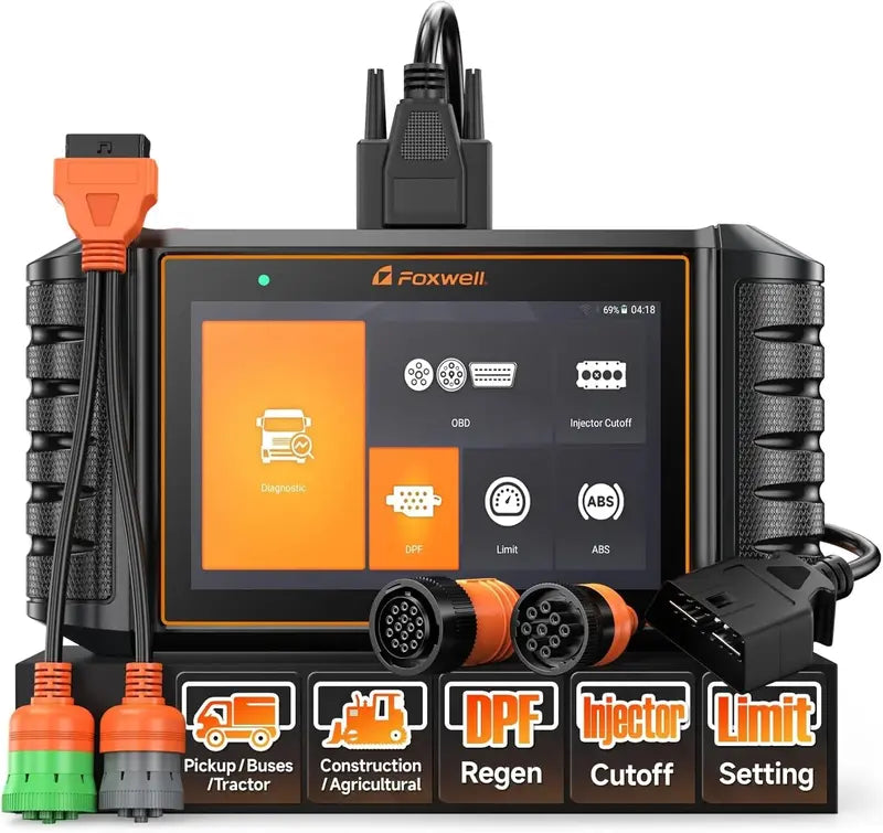 Professional Diesel Diagnostic Scanner Full-System DPF Regen, Injector Control, and ECU Programming for Heavy-Duty Trucks