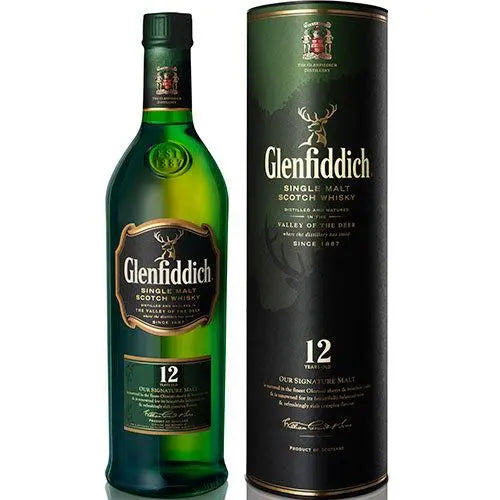 Glenfiddich 12-Year-Old Single Malt Scotch Whisky 750ml Iconic Speyside Expression