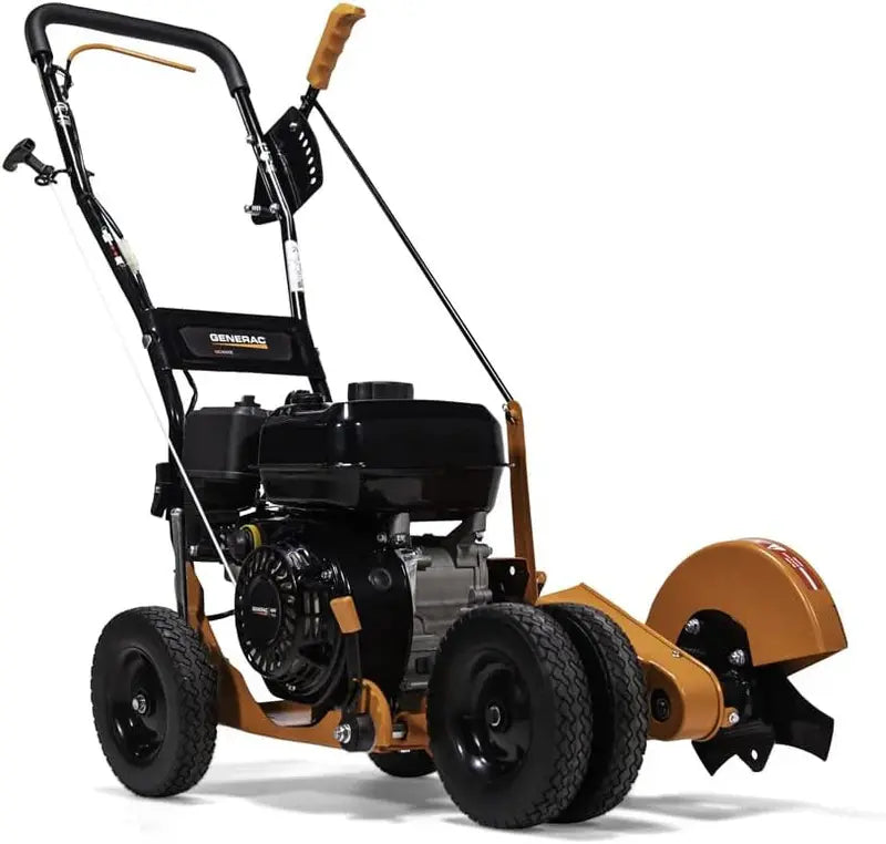 Generac Edger with 163cc Engine Precision Bevel Cutting, Curb-Hopping Design, Six Depth Settings, and Four-Wheel Steering Control