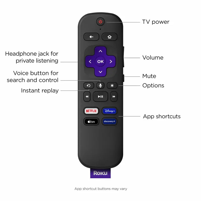 Roku Ultra LT (2021) 4K HDR Streaming Player with Dolby Vision, Voice Remote, and HDMI Cable