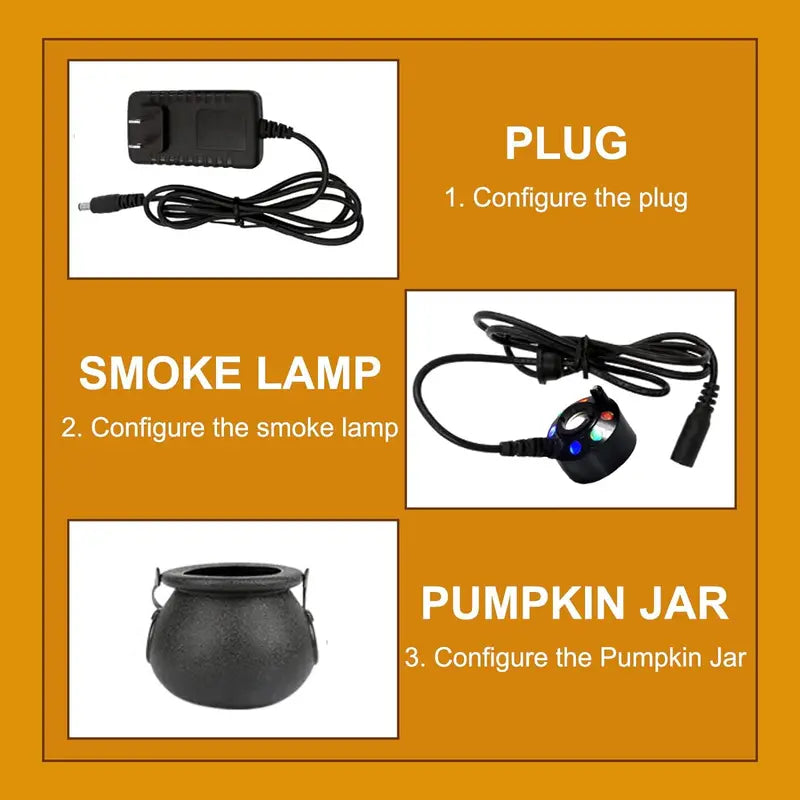 Color-Changing LED Halloween Smoke Machine for Atmospheric Effects