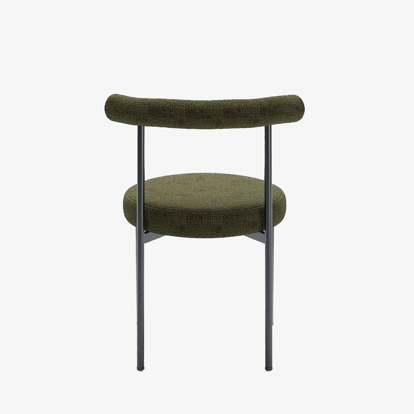 Lot de 2 chaises de salle manger design moderne, velours vert Julia