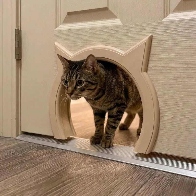 Adjustable Door Frame Insert for Litter Box Enclosures or Secure Outdoor Entry