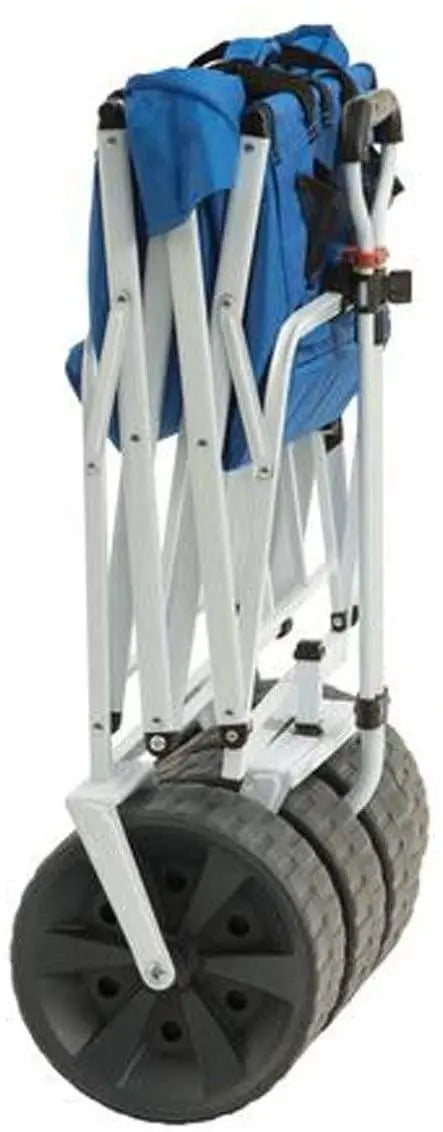 Mac Sports Heavy-Duty All-Terrain Folding Beach Wagon Blue/Black Utility Cart