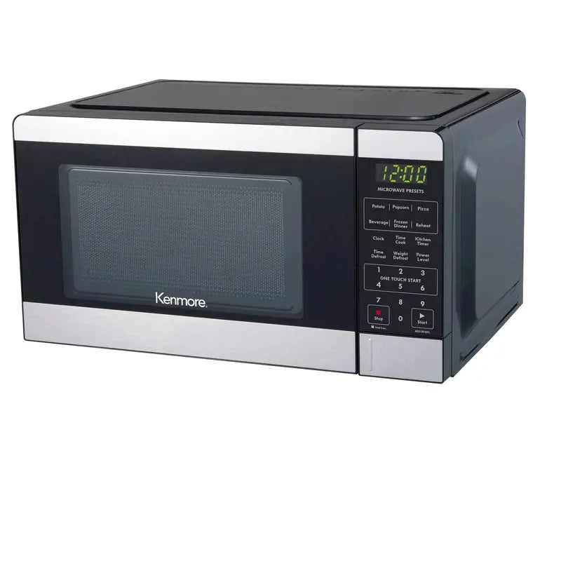 Kenmore Compact Microwave 0.7-Cubic-Foot Stainless Steel Countertop Oven