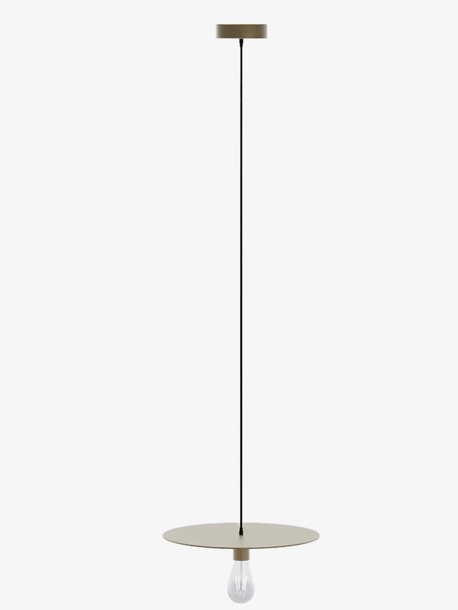 Luminaire suspension circulaire en m tal dor Moli re