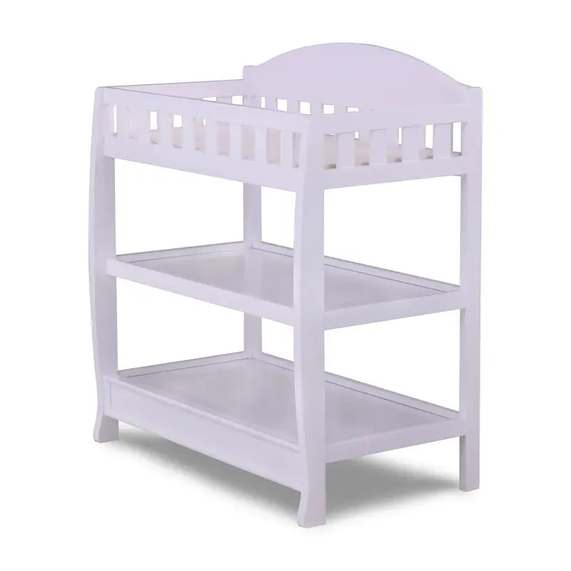 Delta Children Infant Changing Table with Pad, Sturdy Wood, Water-Resistant Pad, Safety Rails, Non-Toxic Finish