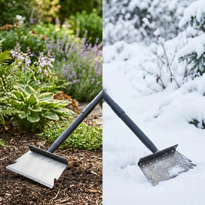All-Purpose Flat Shovel Scraper Heavy-Duty Tool for Ice, Weeds & Outdoor Cleanup