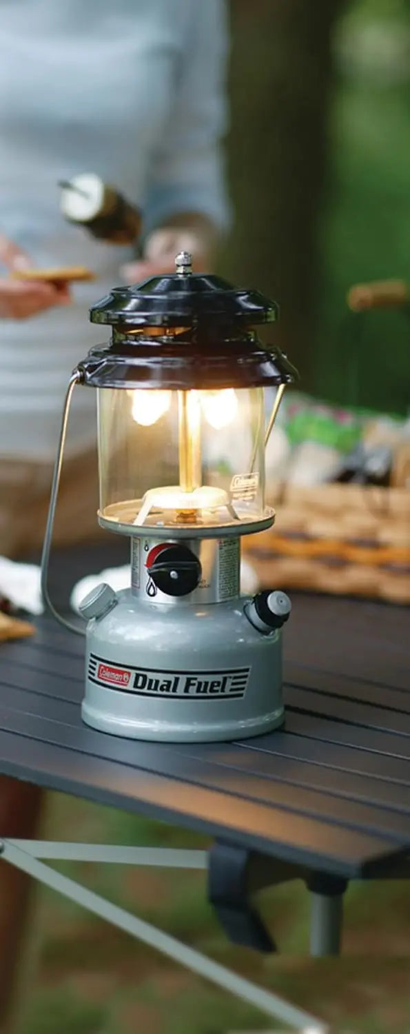 Coleman 700 Lumens Dual-Fuel Lantern with Carry Case, Adjustable Brightness, 7-Hour Runtime, Camping & Emergency Ready