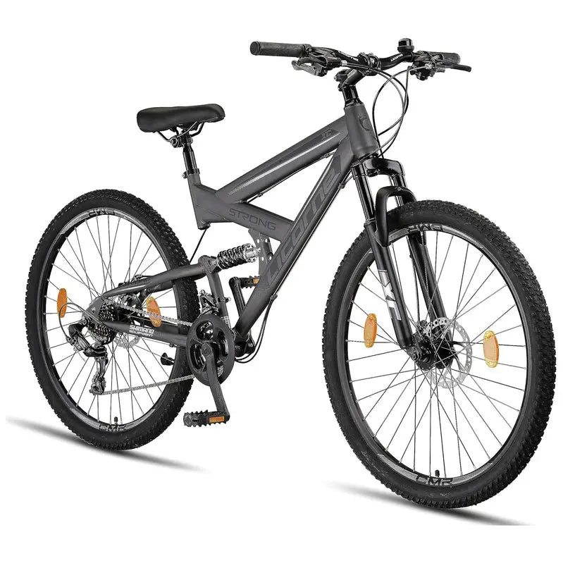 Licorne Bike Strong 2D Premium Hardtail Mountain Bike Aluminum Frame, 21-Speed Drivetrain