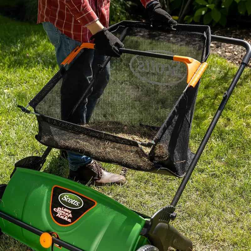 26-Inch Push Lawn Sweeper with 3.6-Gallon Dust Collection Bag