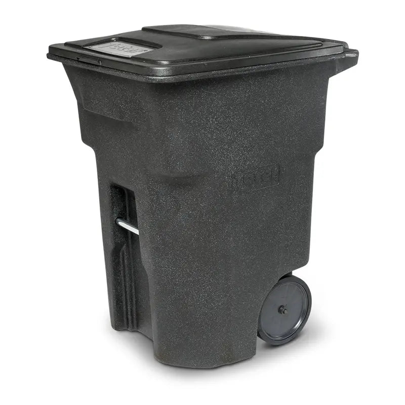 ANA96-00BKS 96-Gallon Quiet-Wheel Trash Can with Lid