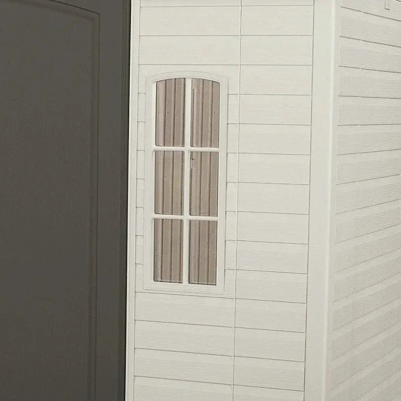 10 ft. x 8 ft. Side-Entry Plastic Storage Shed Compact Outdoor Utility Shed
