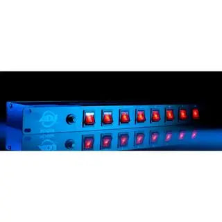American DJ 8-Outlet OnOff Rack Mount Power Distribution Panel 8 Edison’s On The Rear Controlled By Rockers On The Front PC-100A