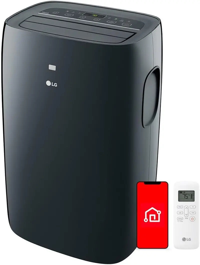LG Smart Portable Air Conditioner: 8,350 BTU (DOE), Voice & App Control via LG ThinQ, Alexa & Google Assistant — Cools Up to 350 Sq. Ft.