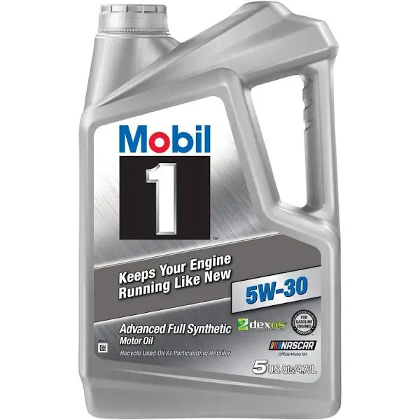 Mobil 1 5W-30 Full Synthetic Motor Oil, 5 Qt. High Performance Lubrication