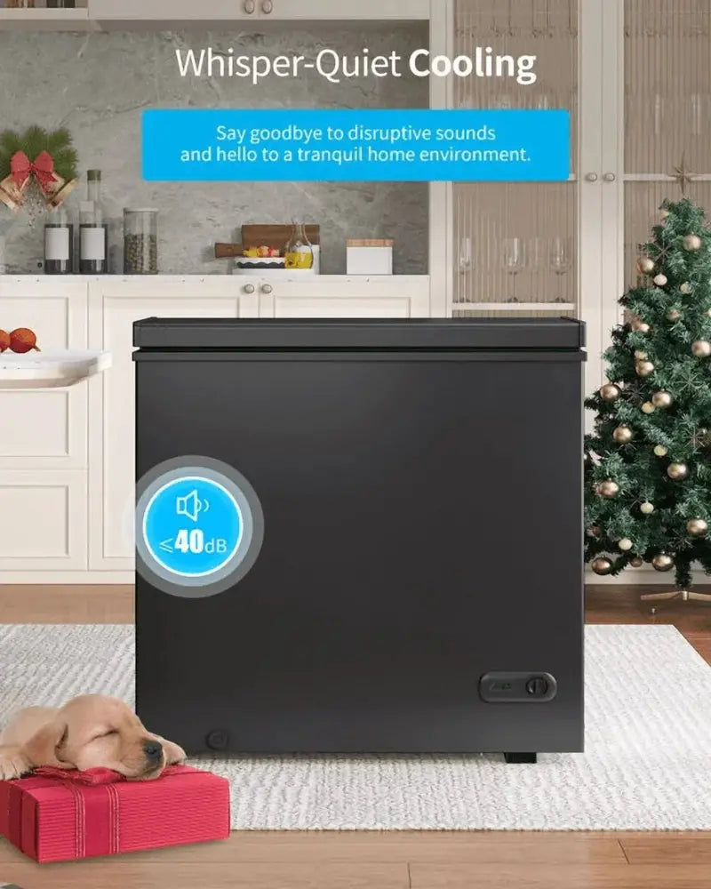DISHUP 10 Cu. Ft. Chest Freezer Deep Freeze with Removable Basket & Adjustable Thermostat