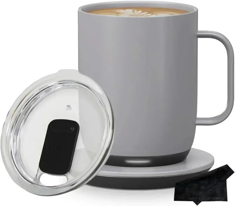 App-Controlled Smart Temperature Mug 14 oz Heated Coffee Cup with Bluetooth Connectivity