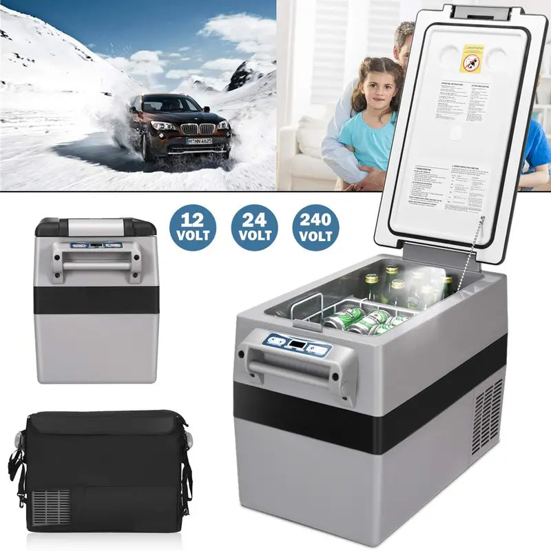 44-Quart Dual-Zone Portable Fridge/Freezer for Cars, RVs, and Campers