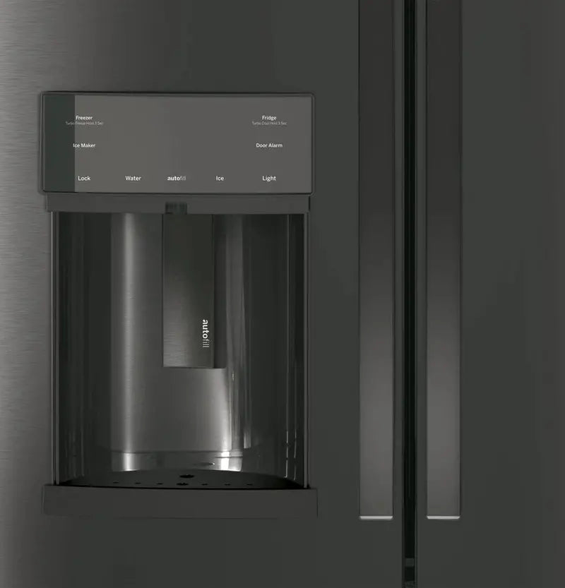 GE Appliances PFE28KBLTS French Door Refrigerator 36-Inch Wide, Black Stainless Steel Finish