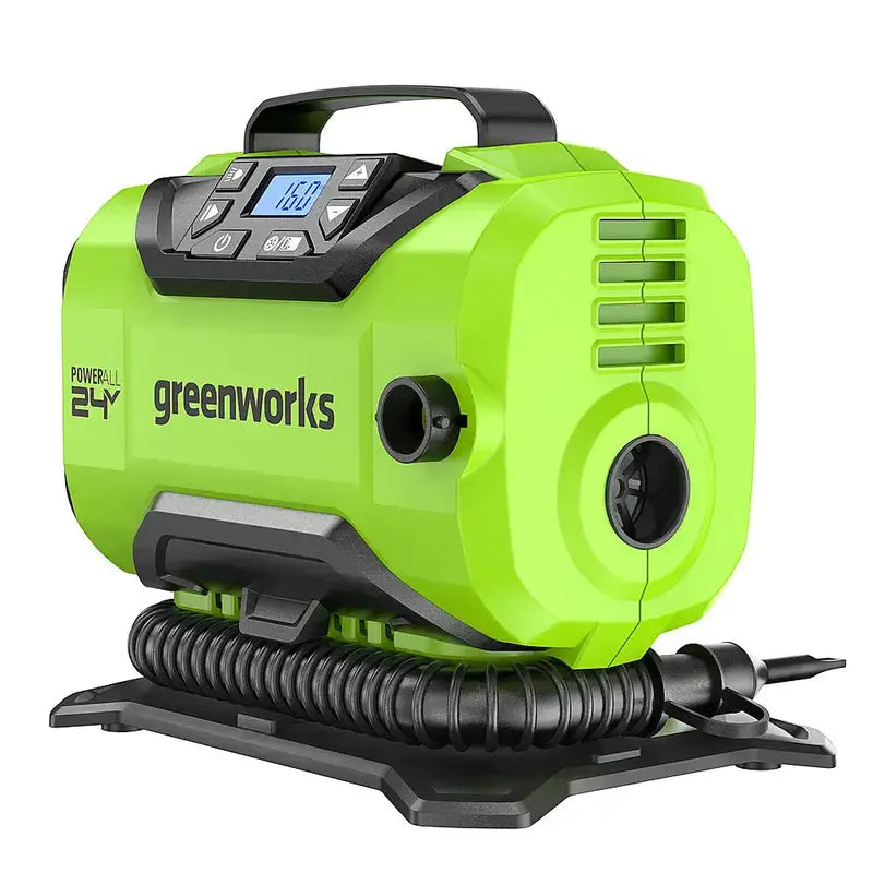 24V Cordless Tire Inflator — 160 PSI Max, Includes 2.0 Ah USB-C Battery & Charger