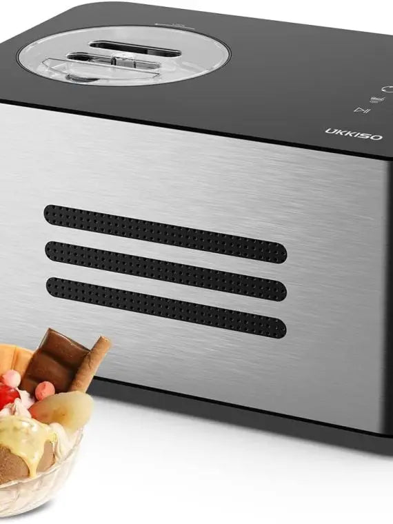 Cuisinart 1.5 Quart Automatic Ice Cream Maker, Stainless Steel, 4 Modes, Soft Serve Machine with Compressor for Home Use