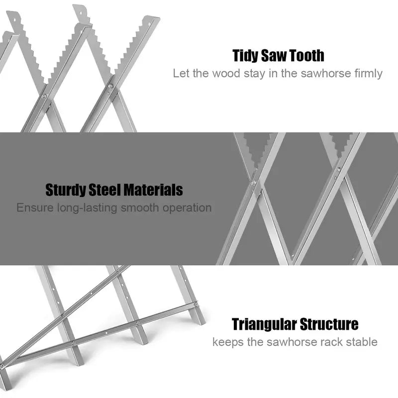 Portable Folding Sawhorse Lightweight, Sturdy Support Stand for DIY Projects & On-Site Work
