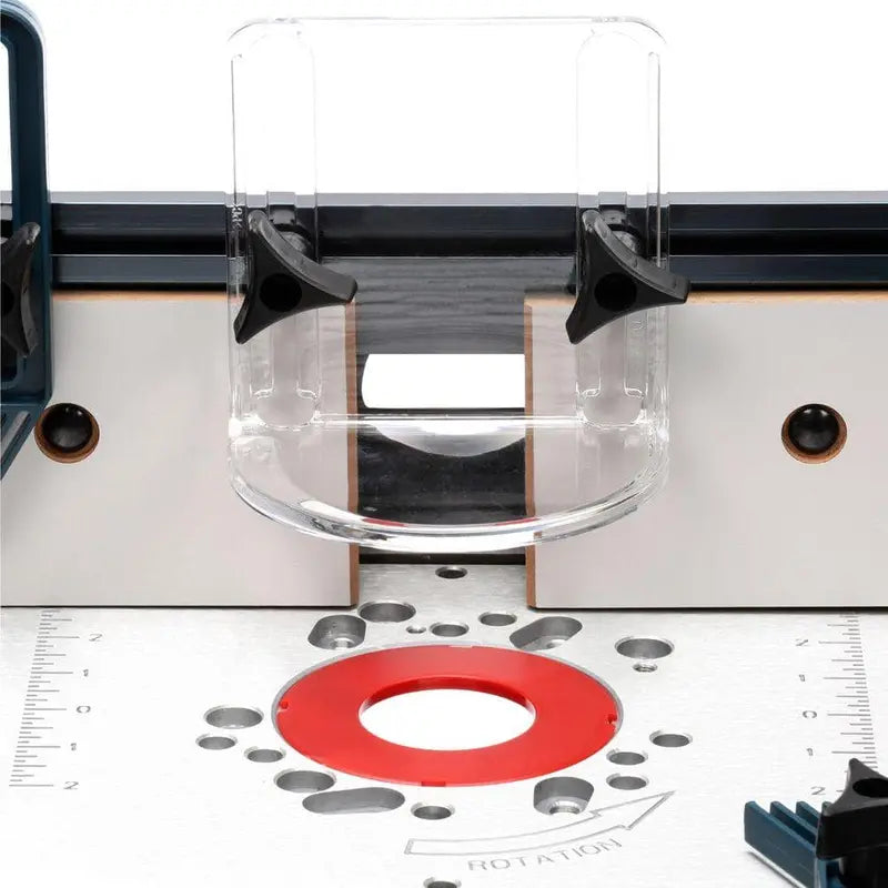 Bosch 27 in. x 18 in. Aluminum Top Benchtop Router Table with 2-1/2 in. Vacuum Hose Port RA1181