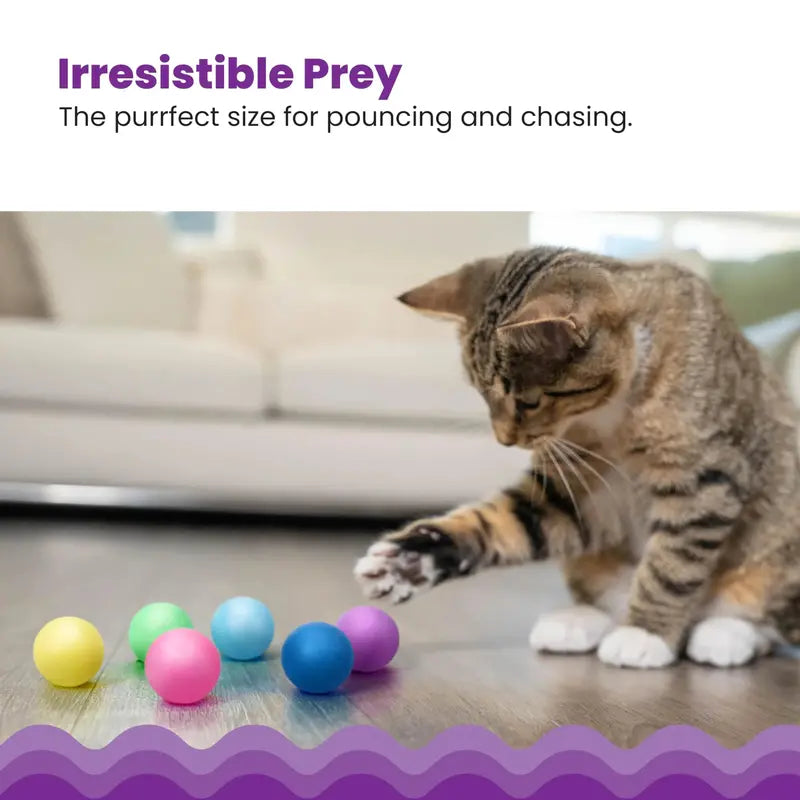 Catstages Replacement Balls for Track Toys 1.6″ Lightweight Ping-Pong Style, Fits Tower Of Tracks & More