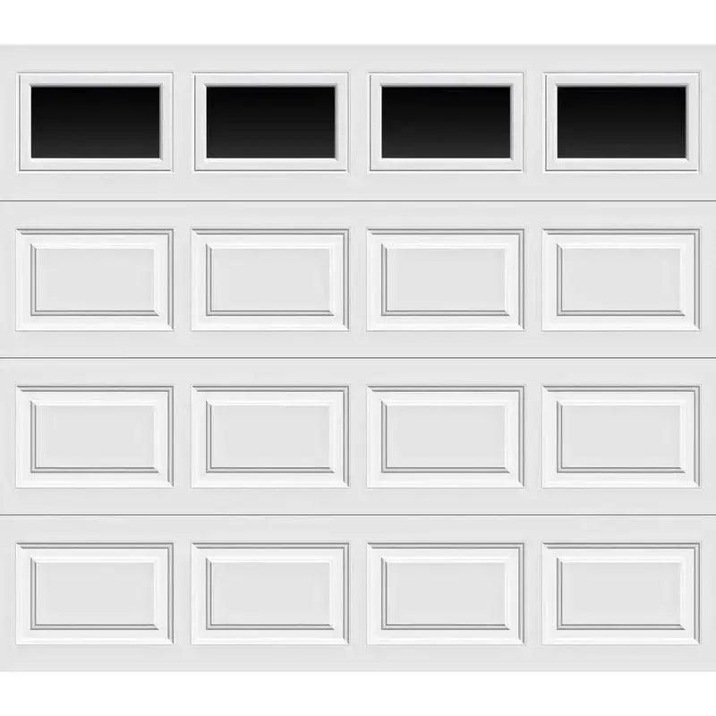 Classic Collection Insulated 8′ x 7′ Garage Door R-6.5 Thermal Rating with Clear Pane Windows