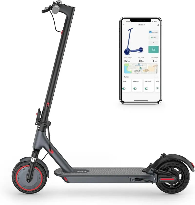 High-Power Electric Scooter 350W/500W Motor, 8.5″/10″ Solid Tires, Dual Brakes, Up to 22 MPH