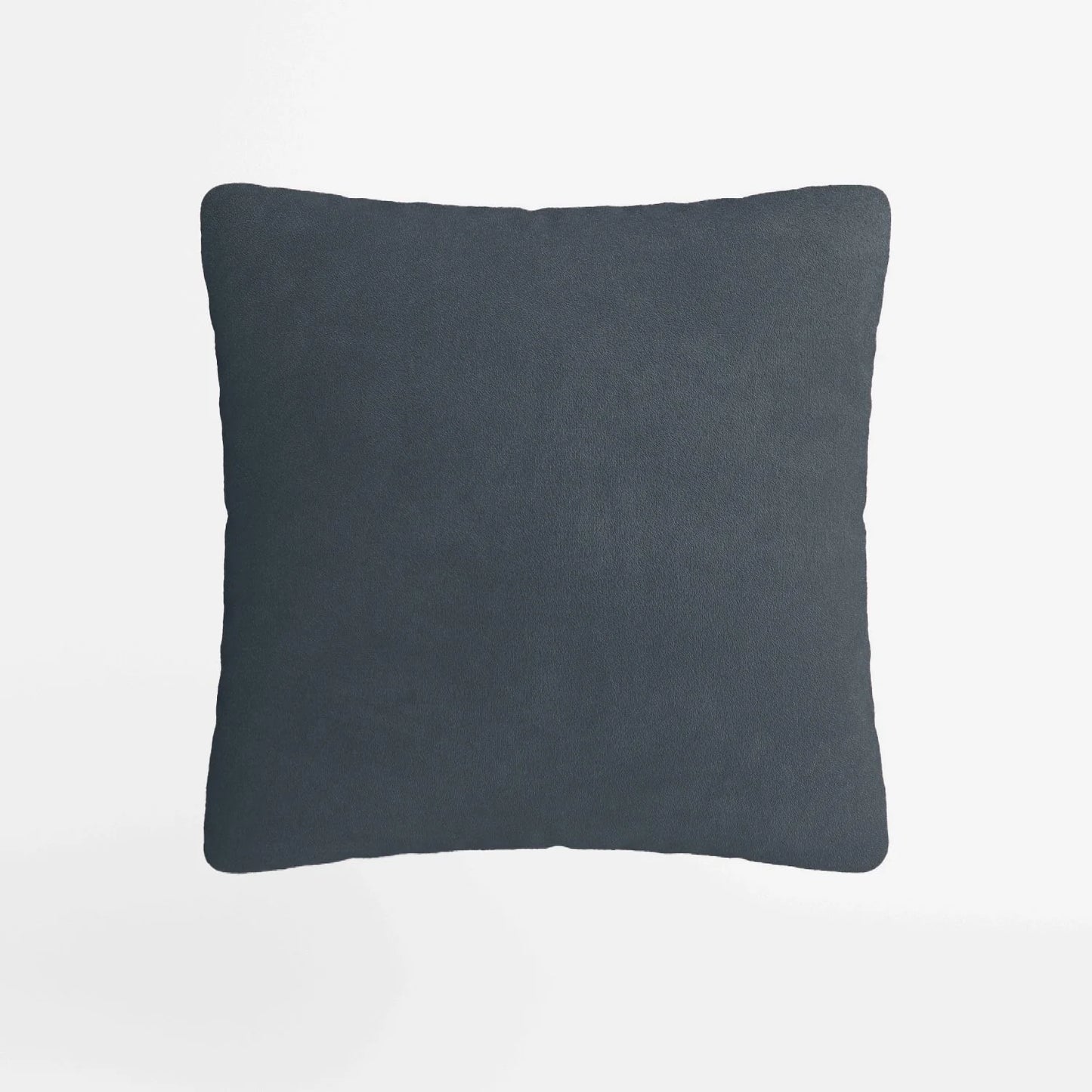 Coussin en velours bleu foncé déhoussable 40x40cm