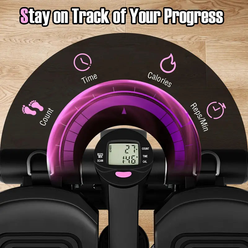 Compact Mini Stepper Machine Low-Impact Cardio Equipment for Home Fitness and Office Use