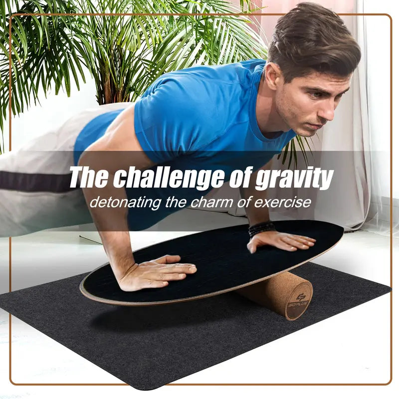 High-Capacity Balance Board 500 LB Trainer for Core Stability, Coordination, and Skateboard Skills